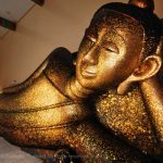 Laying golden Buddha